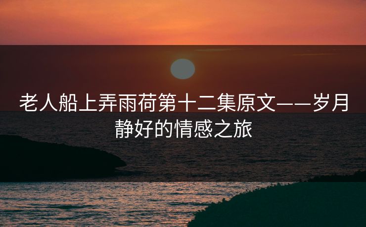 老人船上弄雨荷第十二集原文——岁月静好的情感之旅